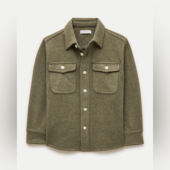 J. Crew Other - NWT Crewcuts Kids' Heavyweight Seaboard Soft-Knit Shirt in Heather Loden Green